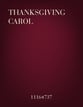 Thanksgiving Carol SATB choral sheet music cover